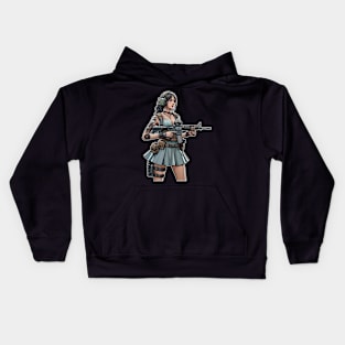 Tactical Girl Kids Hoodie